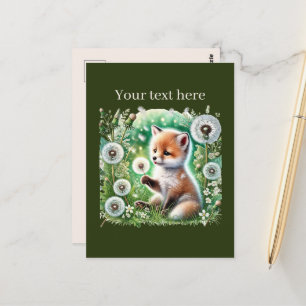 Niedliche, anpassbare Tierfreunde Postkarte