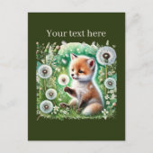Niedliche, anpassbare Tierfreunde Postkarte (Vorderseite)
