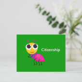 Niedliche Ant & Citizenship Postkarte (Stehend Vorderseite)
