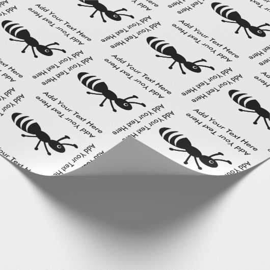 Niedliche Ant oder Termite Funny Pest Kontrolle Geschenkpapier (Ecke)