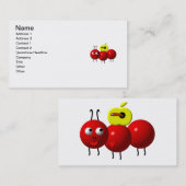 Niedliche Ante mit Apfel Visitenkarte (Vorne/Hinten)