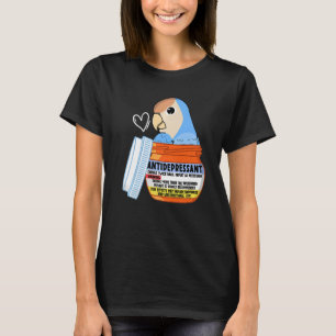 Niedliche Antidepressiva Parrot I Peach konfrontie T-Shirt