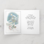 Niedliche antike Frohe Festtage Gold (Innen Abgelegt)