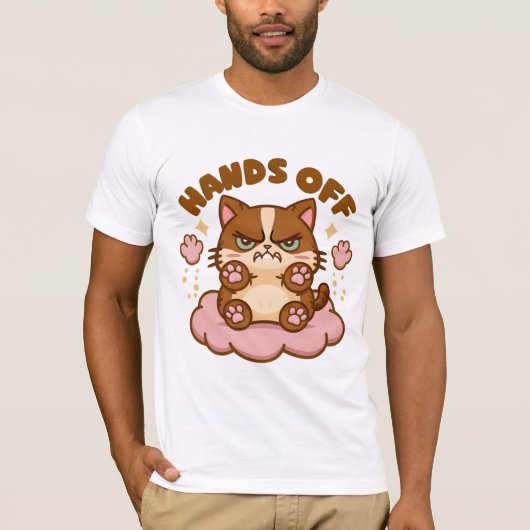 Niedliche antisoziale Katze T-Shirt (Vorderseite)
