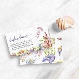 Niedliche Anzeigeduschkarte Begleitkarte