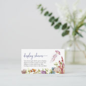 Niedliche Anzeigeduschkarte Begleitkarte (Stehend Vorderseite)