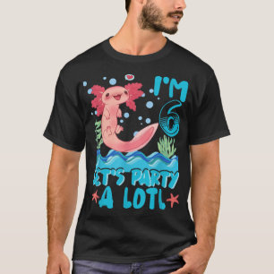Niedliche Aolotl 6 Jahre altes Geschenk Aolotl Lov T-Shirt
