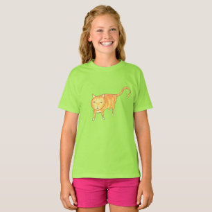 Niedliche apathische orange Katze T-Shirt