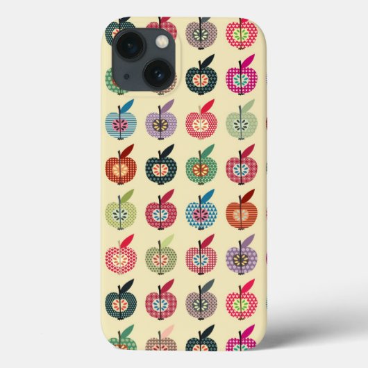 Niedliche Äpfel in der Retro Art Case-Mate iPhone Hülle (Rückseite)