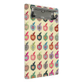 Niedliche Äpfel in der Retro Art Mini Klemmbrett (Schrägansicht)