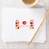 Niedliche Äpfel Musterlehrer Kinder Personalisiert Adressaufkleber (Insitu)