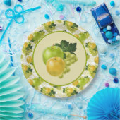 Niedliche Äpfel Trauben Party Pappteller (Party)