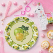 Niedliche Äpfel Trauben Party Pappteller (Party)