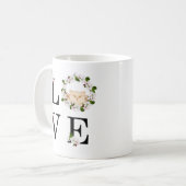 Niedliche Apfelblüte. Liebe Kaffeetasse (Vorderseite Links)