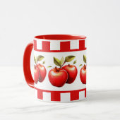 Niedliche Apfelfreunde Fruchtküche Tasse (Vorderseite Links)