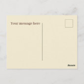 Niedliche Apfelhändler Fruchtliebhaber Obstgärten Postkarte (Rückseite)