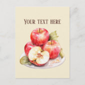 Niedliche Apfelhändler Fruchtliebhaber Obstgärten Postkarte (Vorderseite)