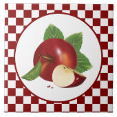 niedliche Apfelküche Fliese (Vorderseite)