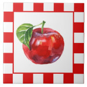 Niedliche Apfelküche Fliese (Vorderseite)