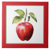Niedliche Apfelküche Fliese (Vorderseite)