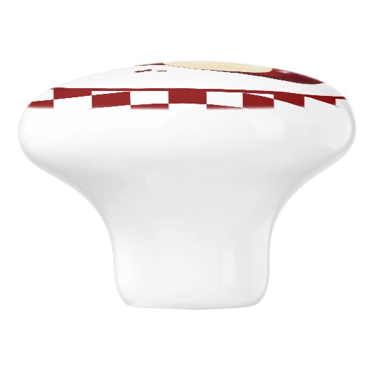 niedliche Apfelküche Keramikknauf (Seitenansicht)