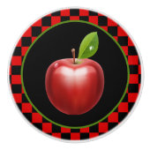 niedliche Apfelküche Keramikknauf (Vorderseite)