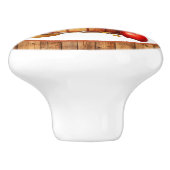 niedliche Apfelkuche Keramikknauf (Seitenansicht)