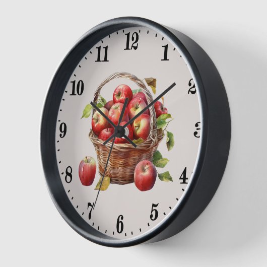 Niedliche Apfelkuchen Uhr (Winkel)