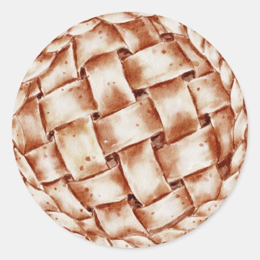 niedliche Apfelkuchenfreunde Runder Aufkleber (Vorderseite)