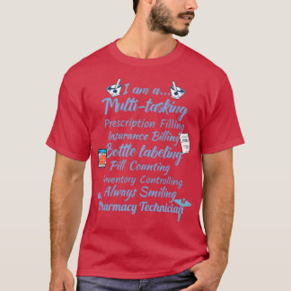 Niedliche Apotheker geben Design Pharmacy Tech Med T-Shirt