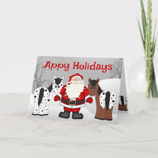 Niedliche Appetithäuser Appaloosa Weihnachten (Vorderseite)