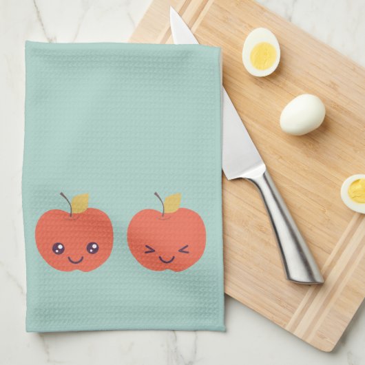 Niedliche Apple Kitchen Handtücher (Viertel Falte)