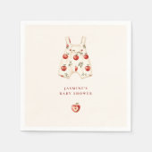 niedliche Apple Romper Babydusche Serviette (Vorderseite)