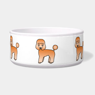 Niedliche Apricot Toy Doodle Hunde Napf