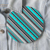 Niedliche Aqua-Aztec-Muster Button (Beispiel)