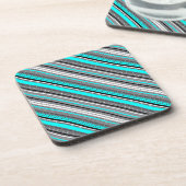 Niedliche Aqua-Aztec-Muster Getränkeuntersetzer (Linke Seite)
