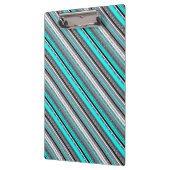 Niedliche Aqua-Aztec-Muster Klemmbrett (Links)
