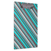Niedliche Aqua-Aztec-Muster Klemmbrett (Rechts)