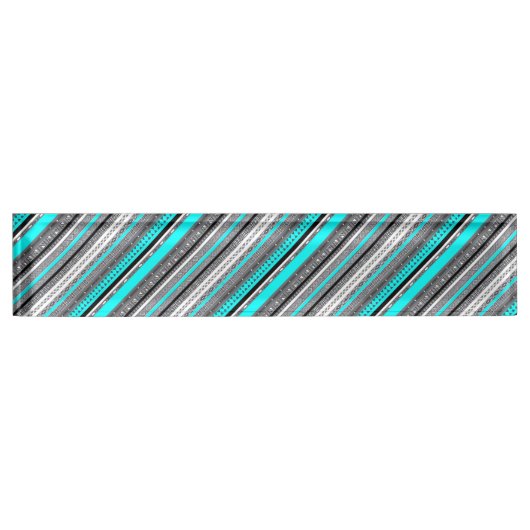 Niedliche Aqua-Aztec-Muster Namensplakette (Vorderseite)