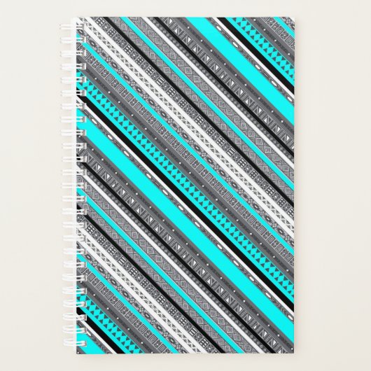 Niedliche Aqua-Aztec-Muster Planer (Vorderseite)