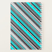 Niedliche Aqua-Aztec-Muster Planer (Rückseite)