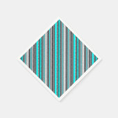 Niedliche Aqua-Aztec-Muster Serviette (Ecke)