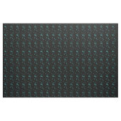 Niedliche Aqua Blue Floating Blasen auf schwarz Stoff (Yard (91,4 cm))