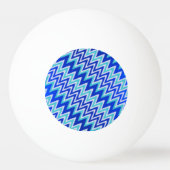 Niedliche aqua blue zigzag Streifen iPhone Briefta Tischtennisball (Rückseite)