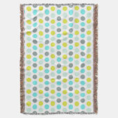 Niedliche Aqua-Minzen-blaues gelbes Decke (Vorderseite Vertikal)