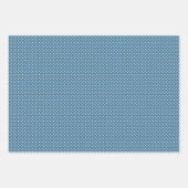 Niedliche Aquamarine blaugrüne Wintersaison Schnee Geschenkpapier Set (Vorderseite 2)