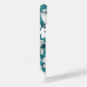 Niedliche aquamarine Mannschaftsfarben gemusterte Case-Mate iPhone Hülle (Rückseite / Rechts)