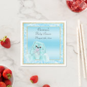 Niedliche aquamarine schlaffe serviette (Beispiel)