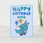 Niedliche Aquamarine T-Rex Dino Grandson 1. Geburt Karte<br><div class="desc">Niedliches Aquamarines T-Rex Dino Grandson 1. Geburtstag, dieses Design ist für jeden, der etwas Schönes für einen kleinen Jungen zu seinem 1. Geburtstag sucht. Wenn Sie sich für die Einladung zum 1. Geburtstag, besonders für Ihren Enkel, interessieren, ist diese Einladung genau das Richtige für Sie. Das Design umfasst einen niedlichen...</div>