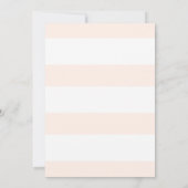 Niedliche Aquarell-Dackel Peach Floral Baby Dusche Einladung (Rückseite)